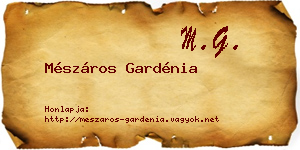 Mészáros Gardénia névjegykártya
